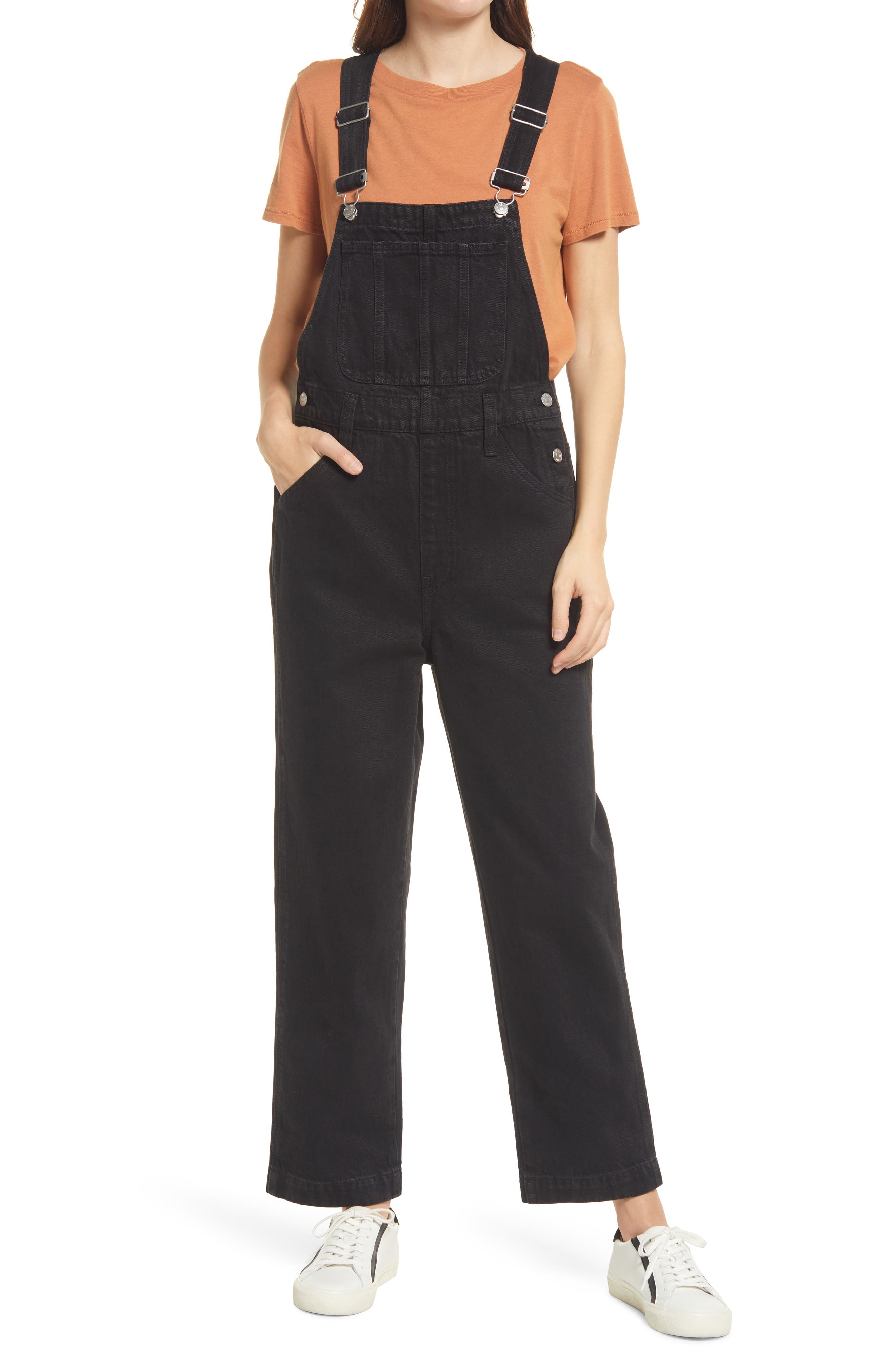 Esast Womens Classic Vintage Pockets Straight-Legs Oversized Wash Cotton Overalls Esast Womens Classic Vintage Pockets Straight-Legs Oversized Wash Cotton Overalls
